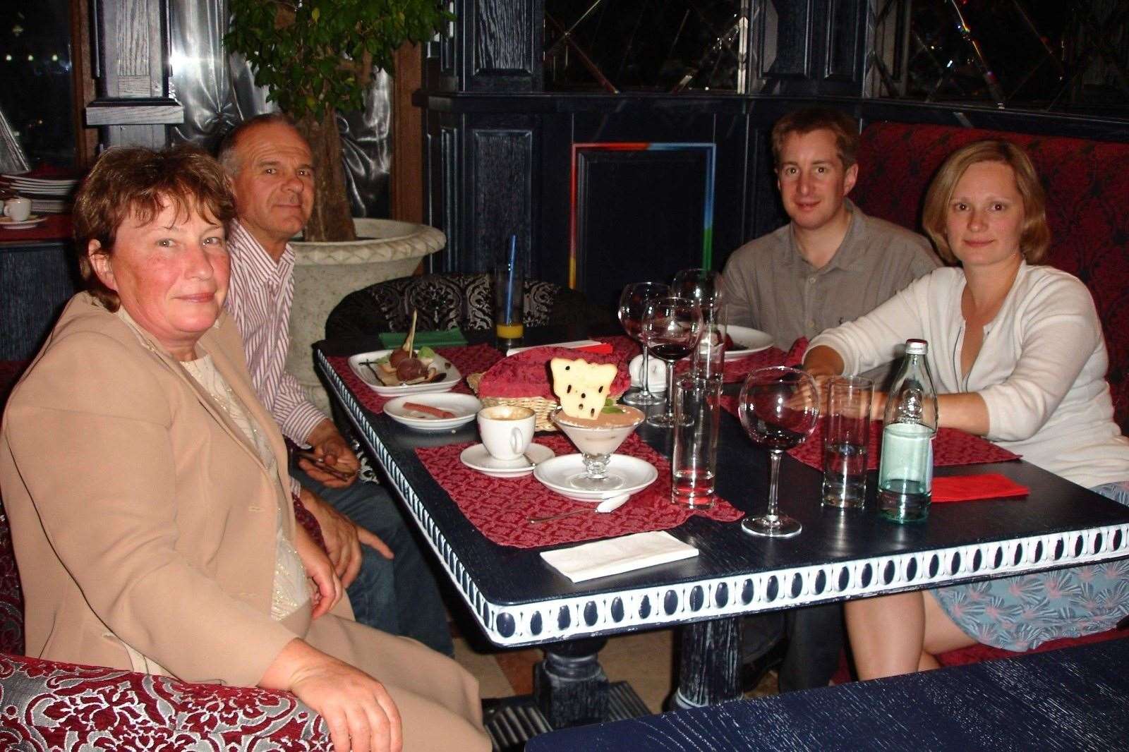 Alex and Tanya Tame with Tanya's parents, Alexander and Kateryna