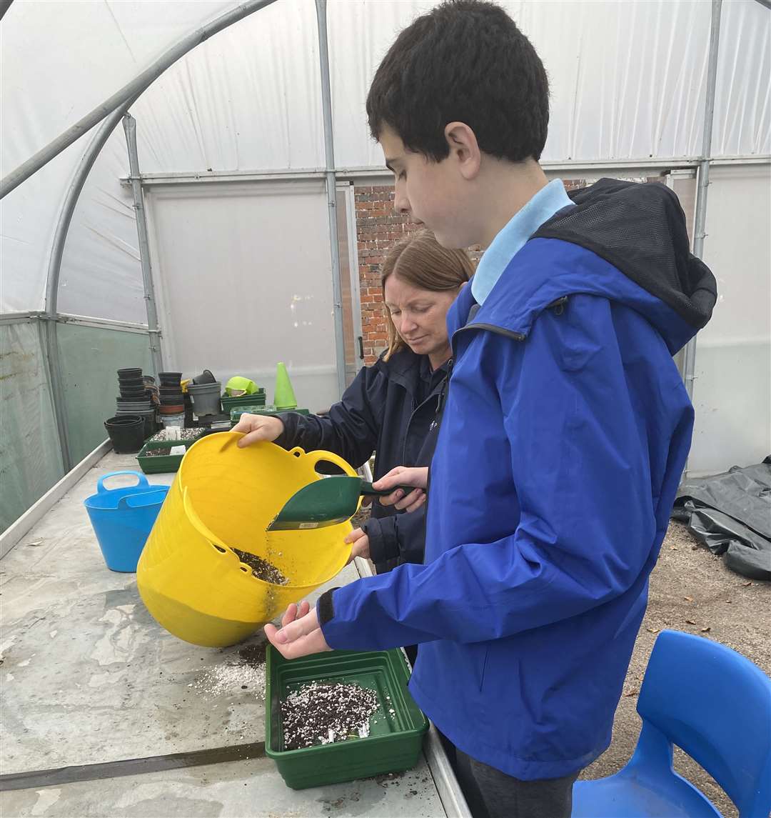Prior's Court pupil getting green outdoors for a good cause