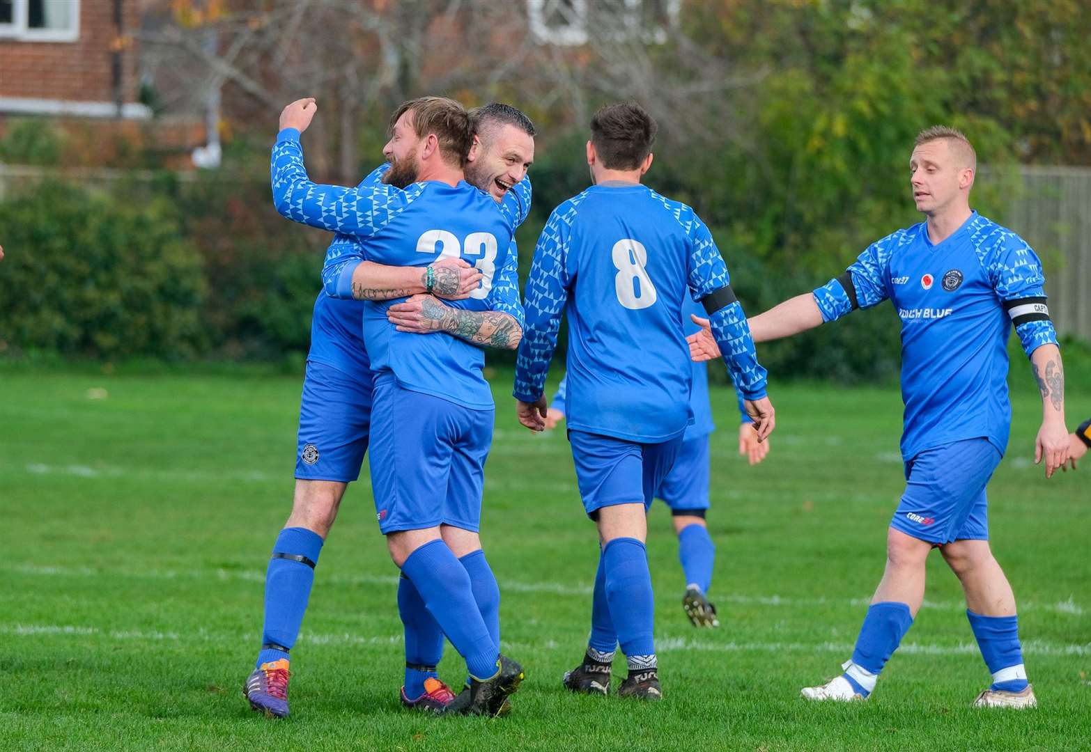 Lamb Inn players celebrate