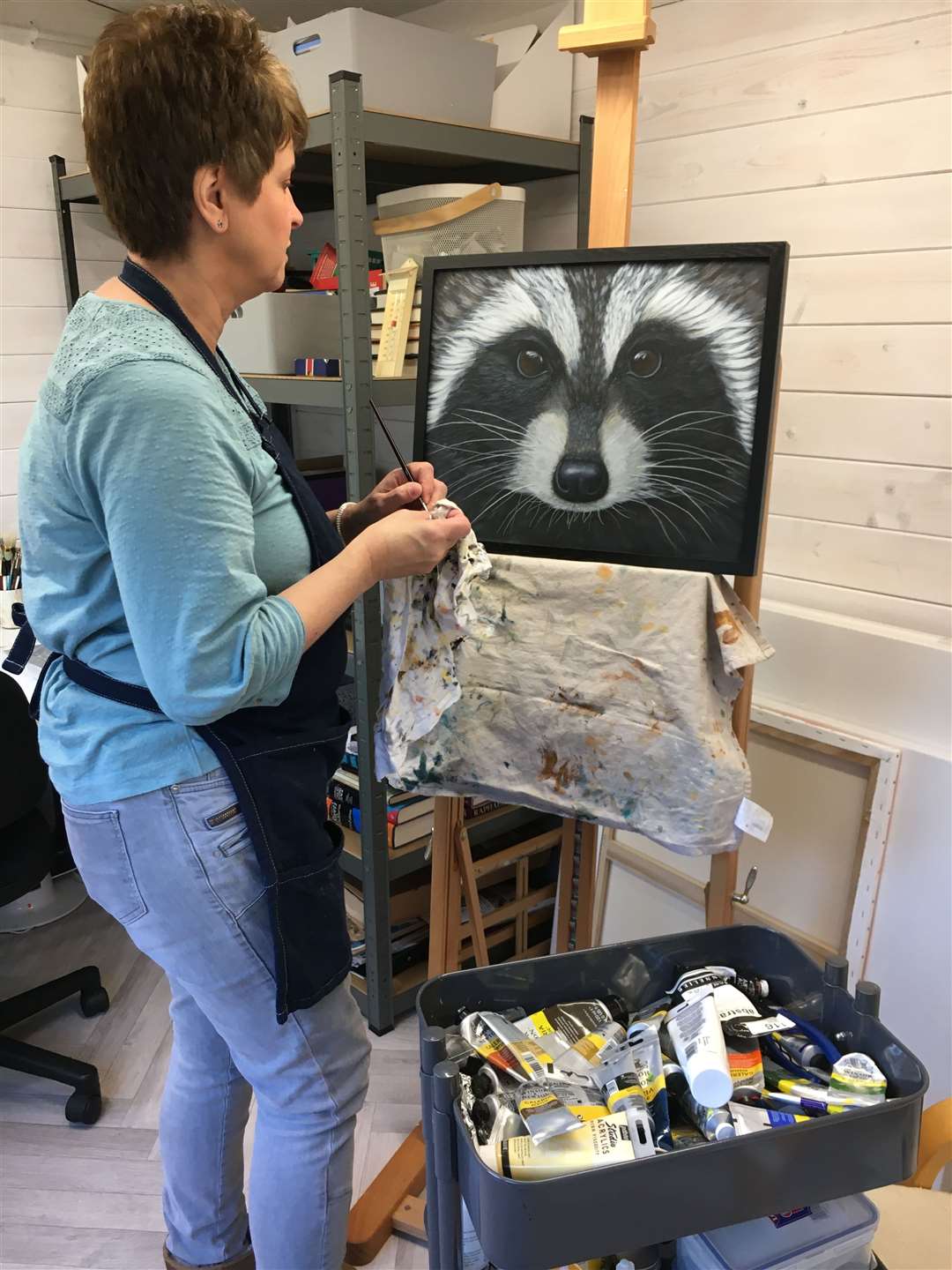 Mel at work
