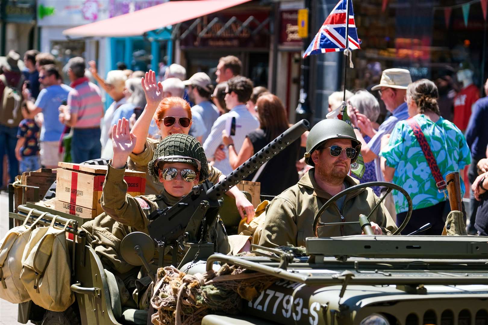 D-Day 80th Anniversary Convoy coming through Newbury