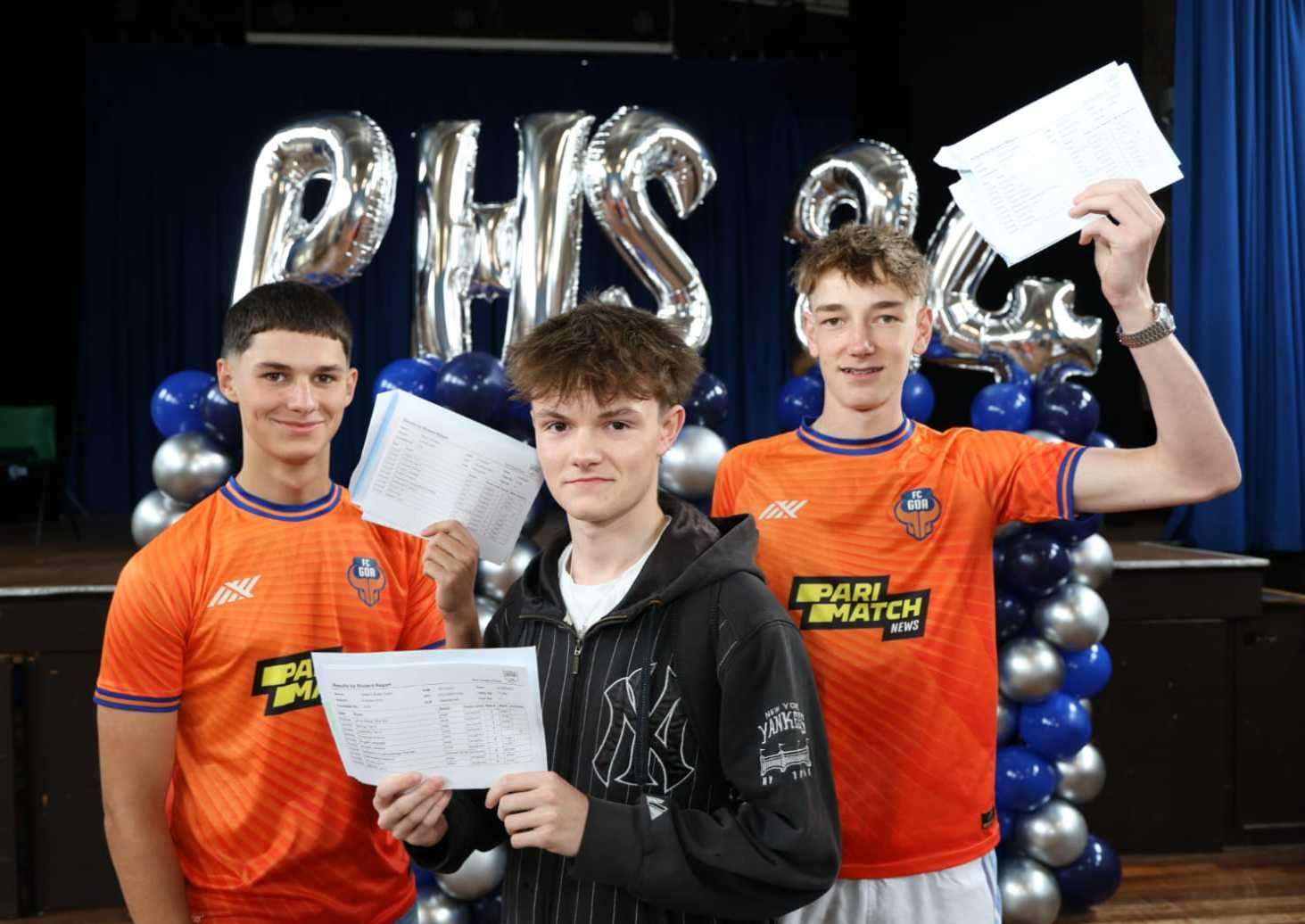 Harry Findlater, Caleb Butter Grant, and Jacob Cussans at Park House School Picture: Phil Cannings