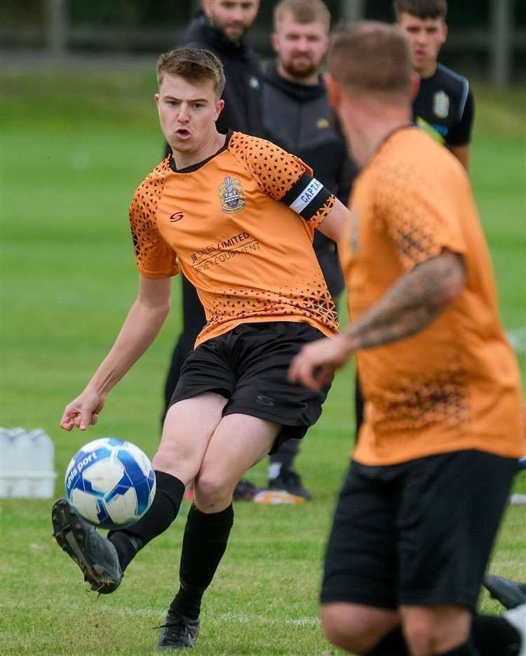 Newbury FC's Luke Polding in action - Photo: Newbury FC