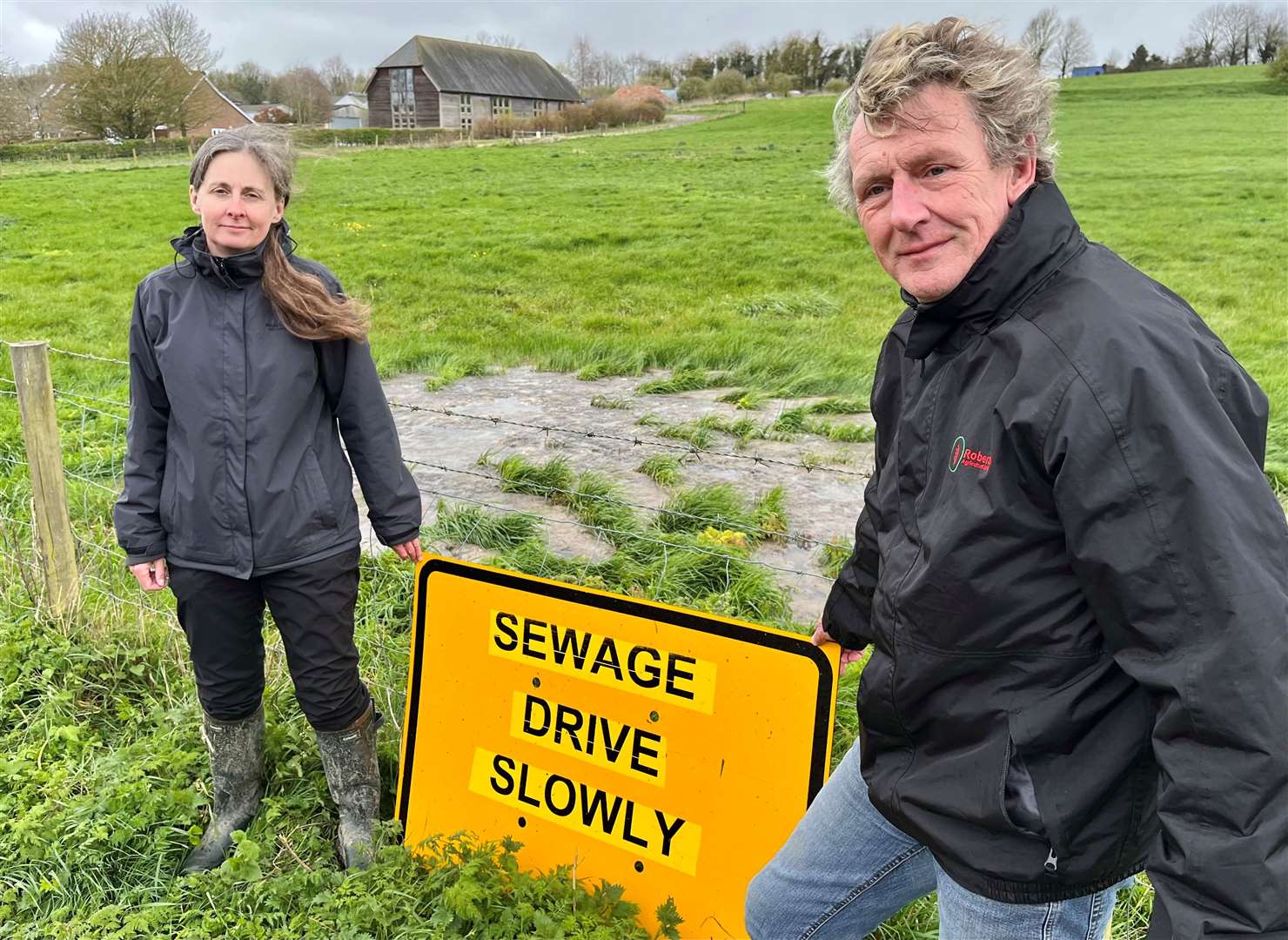 Speeding motorists have been splashing polluted water onto cars and houses along Abingdon Road