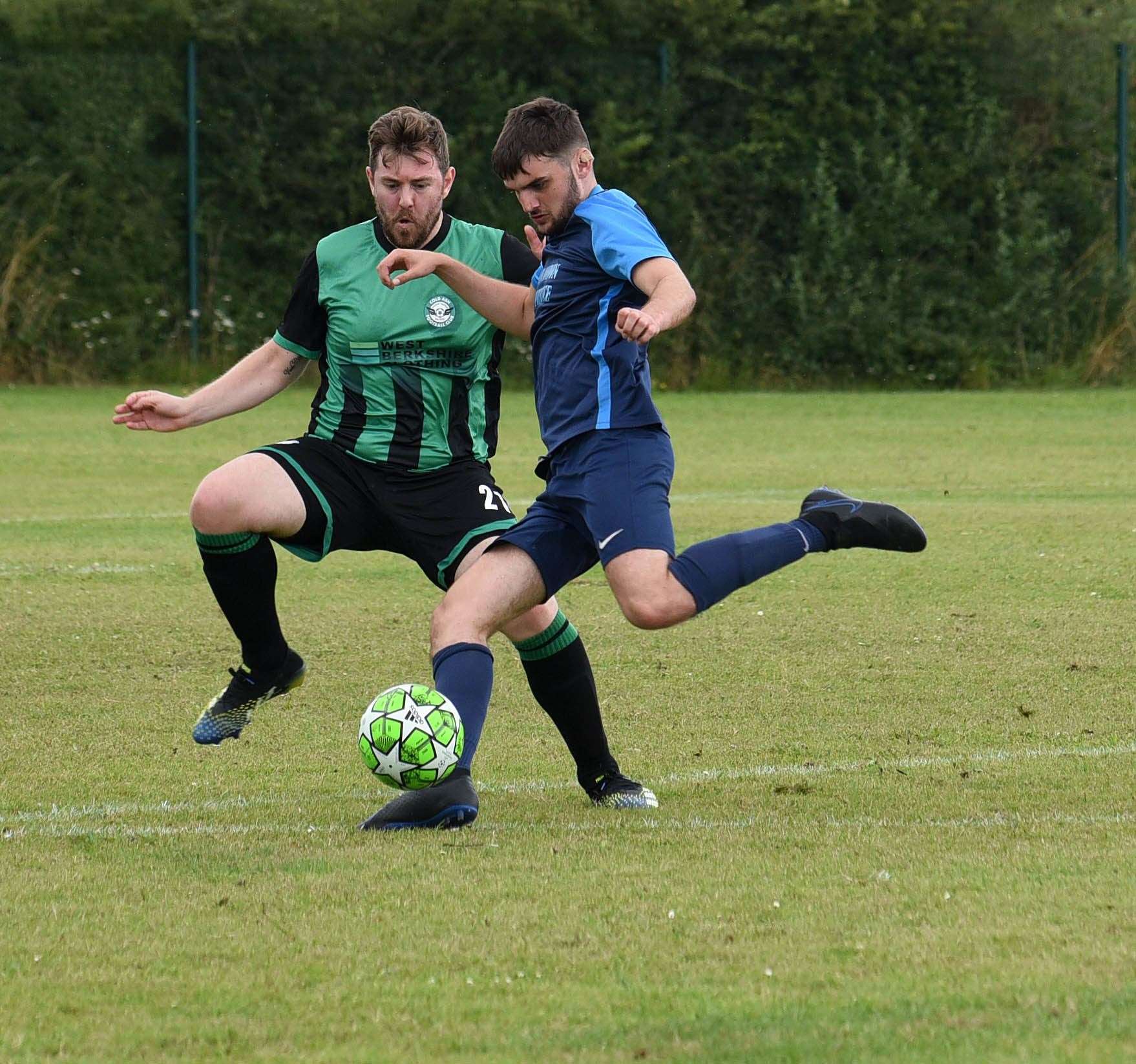 Cold Ash (green) made the final of the Chairman's Cup
