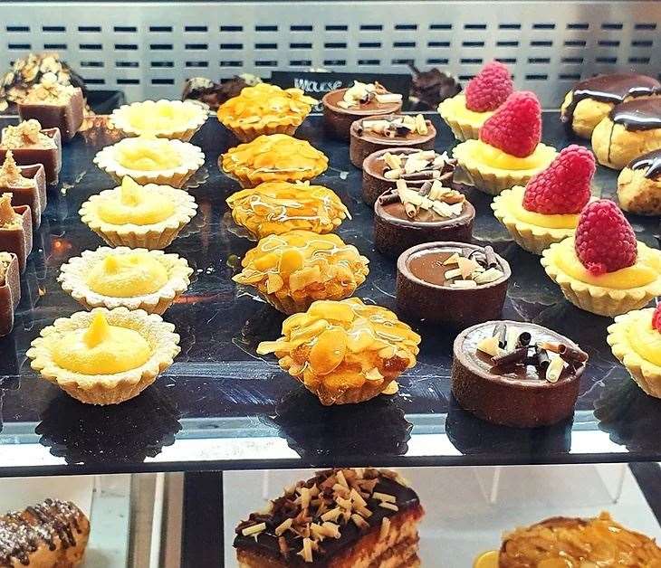 The patisserie chiller at The Funghi Club