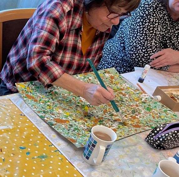 Creative Communities Tina 'Pollock' in action