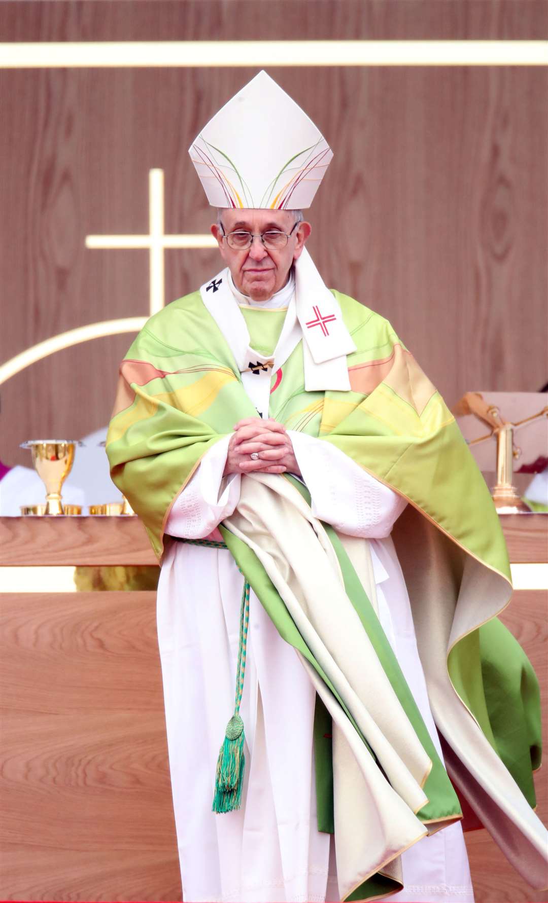 Pope Francis attended the closing mass at the World Meeting of Families at Phoenix Park in Dublin (Danny Lawson/PA)