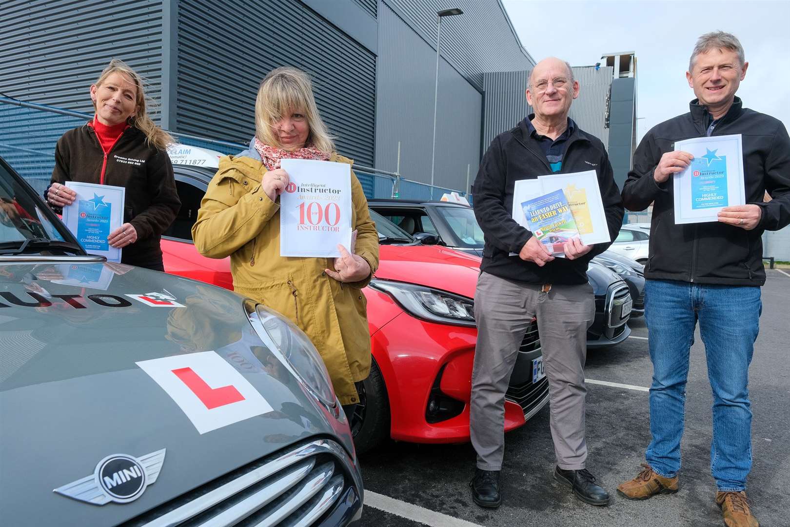 Driving instructors Clare Denton, Sue Smith, Martin Caswell and Peter Skelton