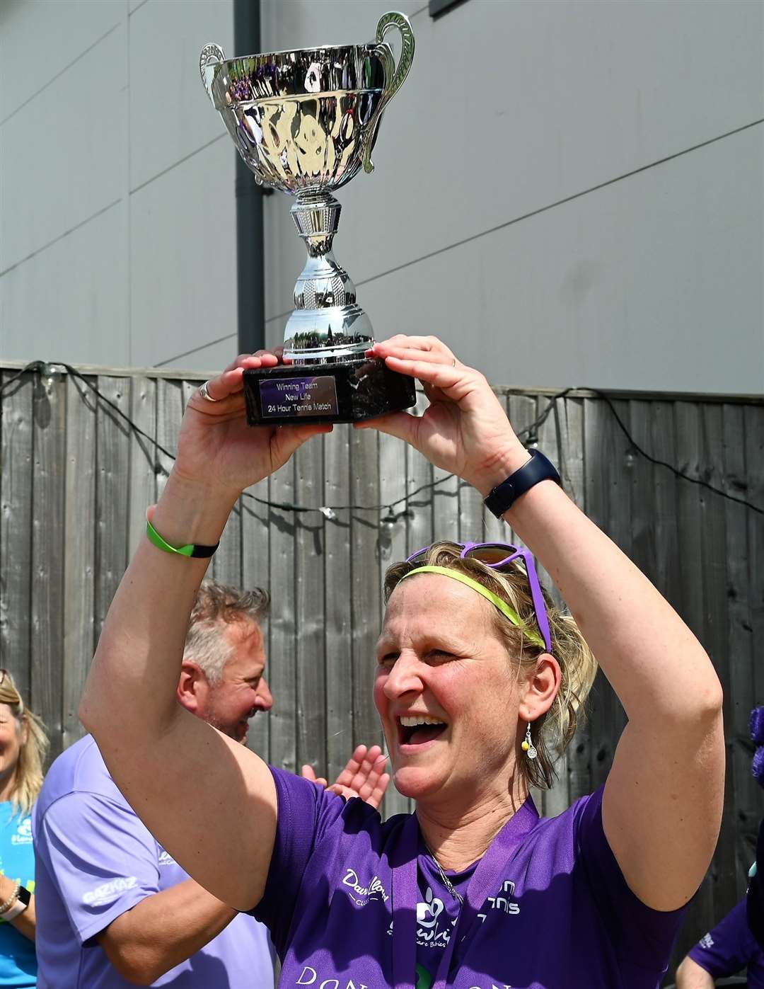 Roxy Cox, captain of the winning 'Dirty Dozen' tennis team