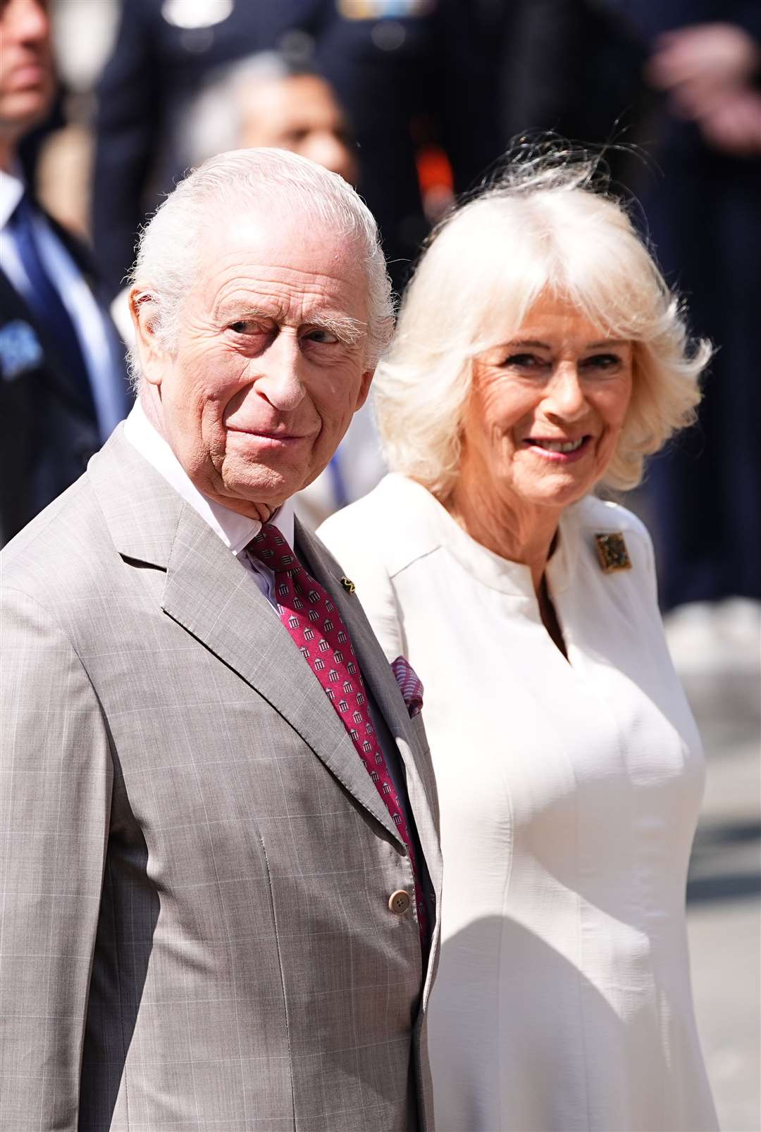 Charles and Camilla were visiting Dante’s Tomb in Ravenna (Aaron Chown/PA)