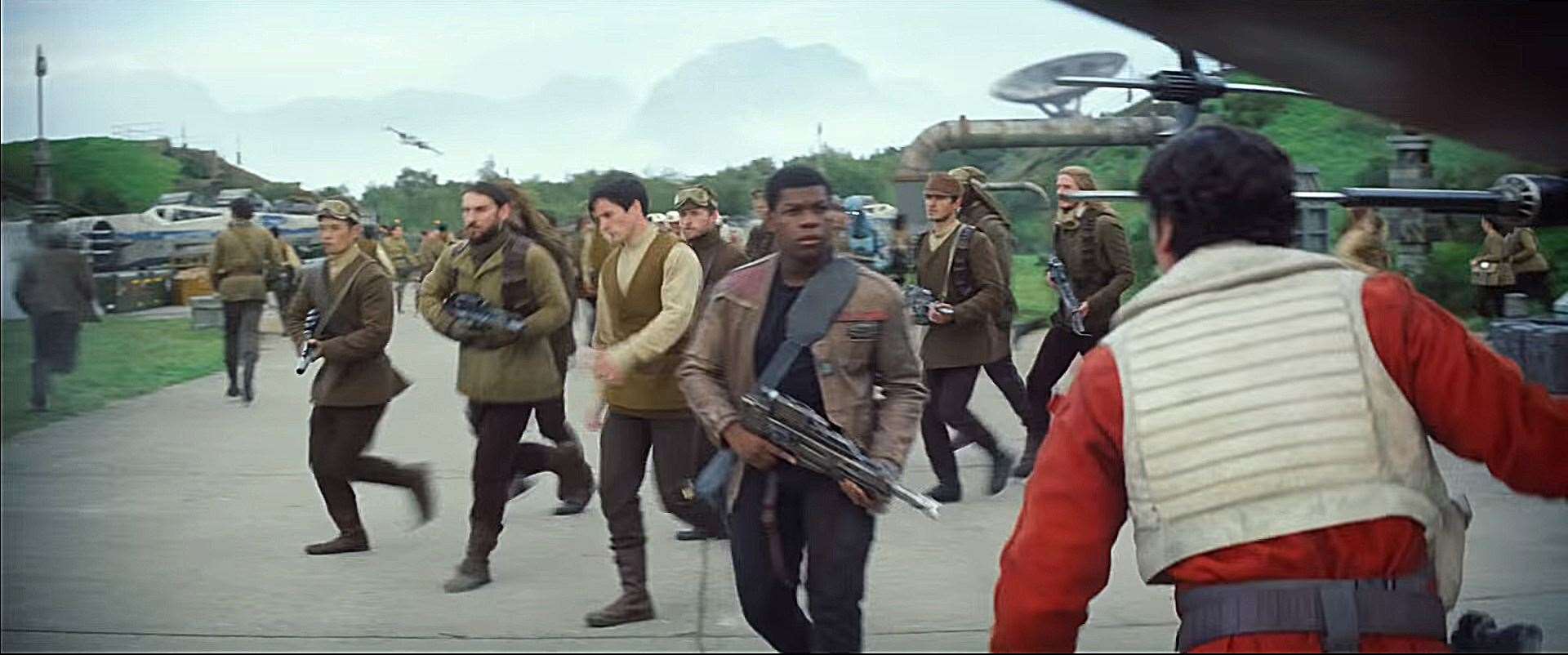 Star Wars being filmed on Greenham Common