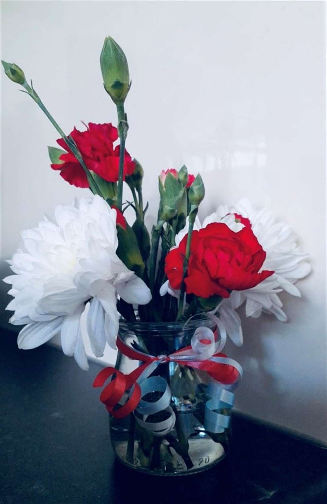 Flowers on tables