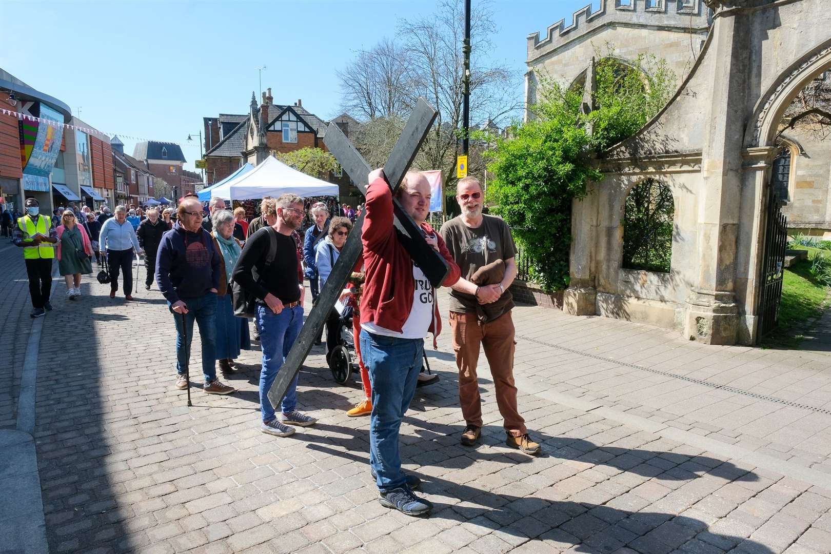 The walk started at St Nic's Church
