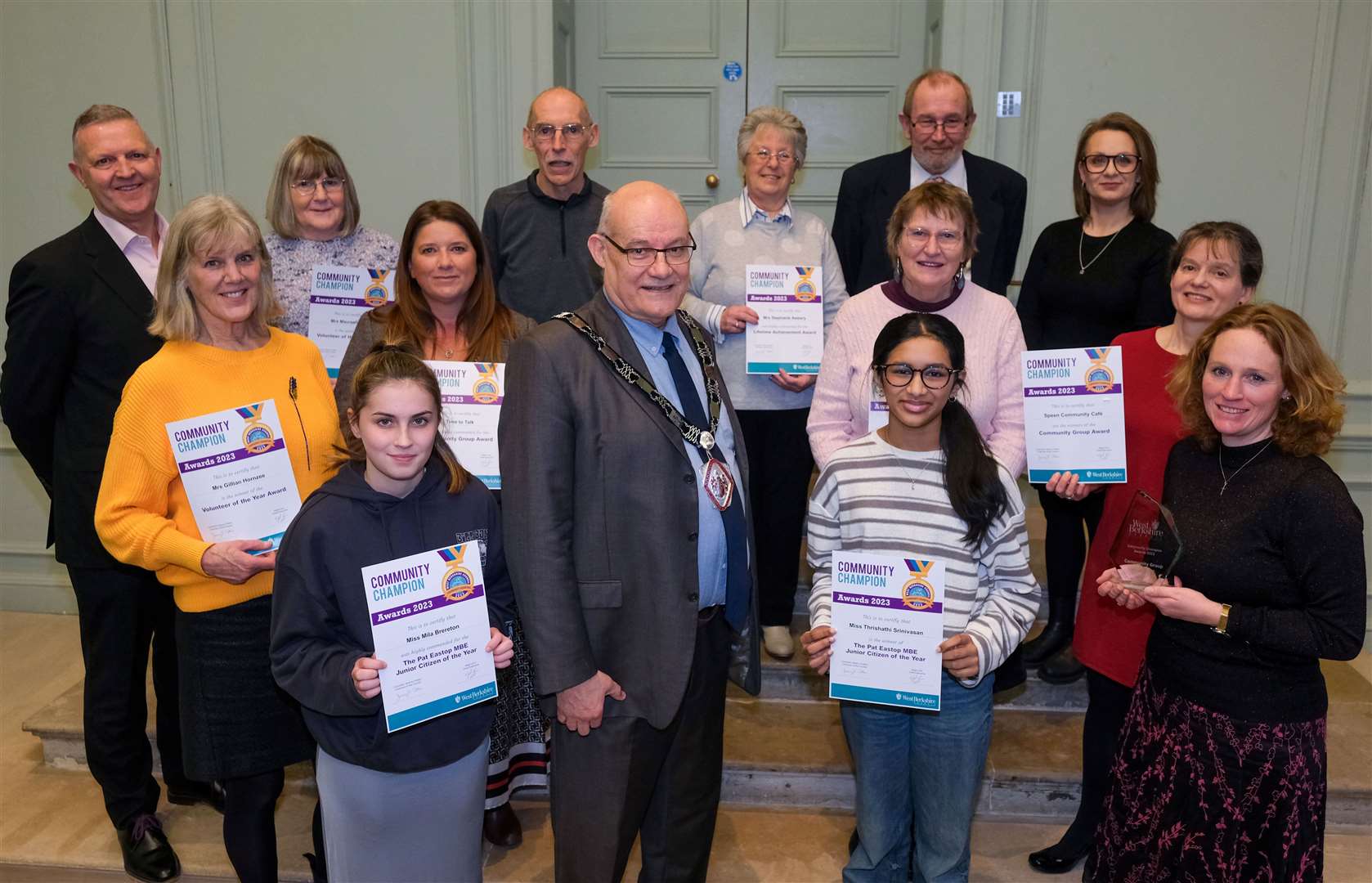 Community Champion awards at Shaw House