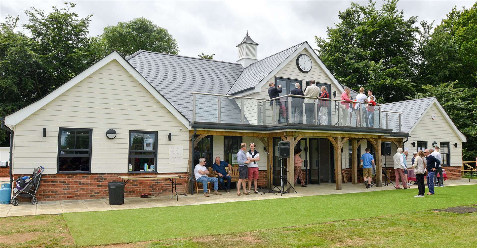 The Douai Pavilion, home to Woolhampton Cricket Club