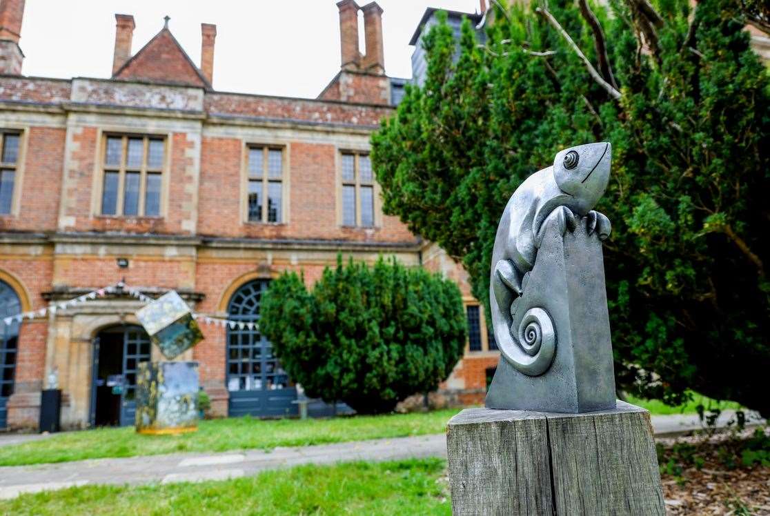 Altered States Sculpture Exhibition at Shaw House Paul Harvey - Chameleon