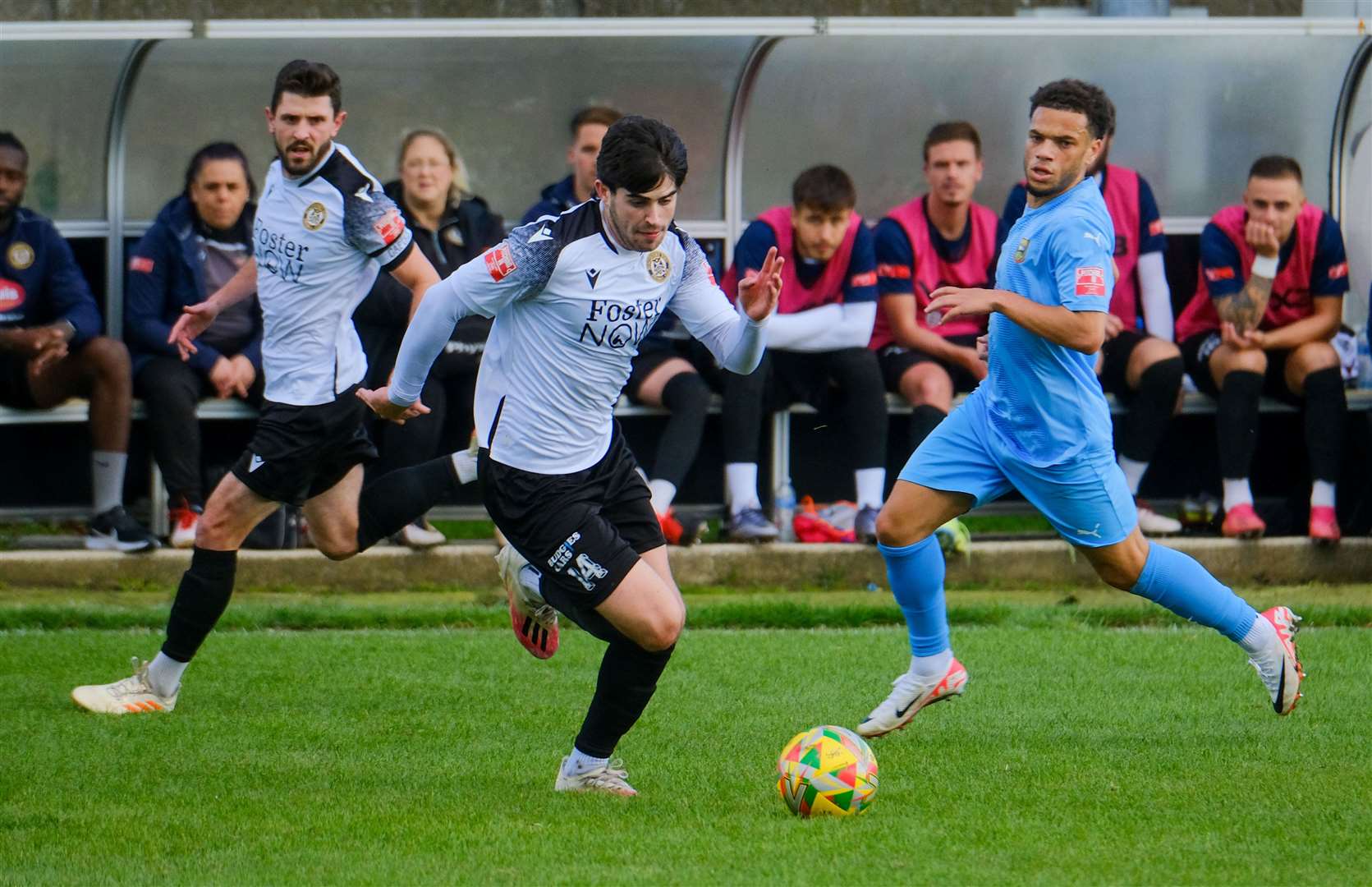 Elis Watts scythes through the Hendon defence
