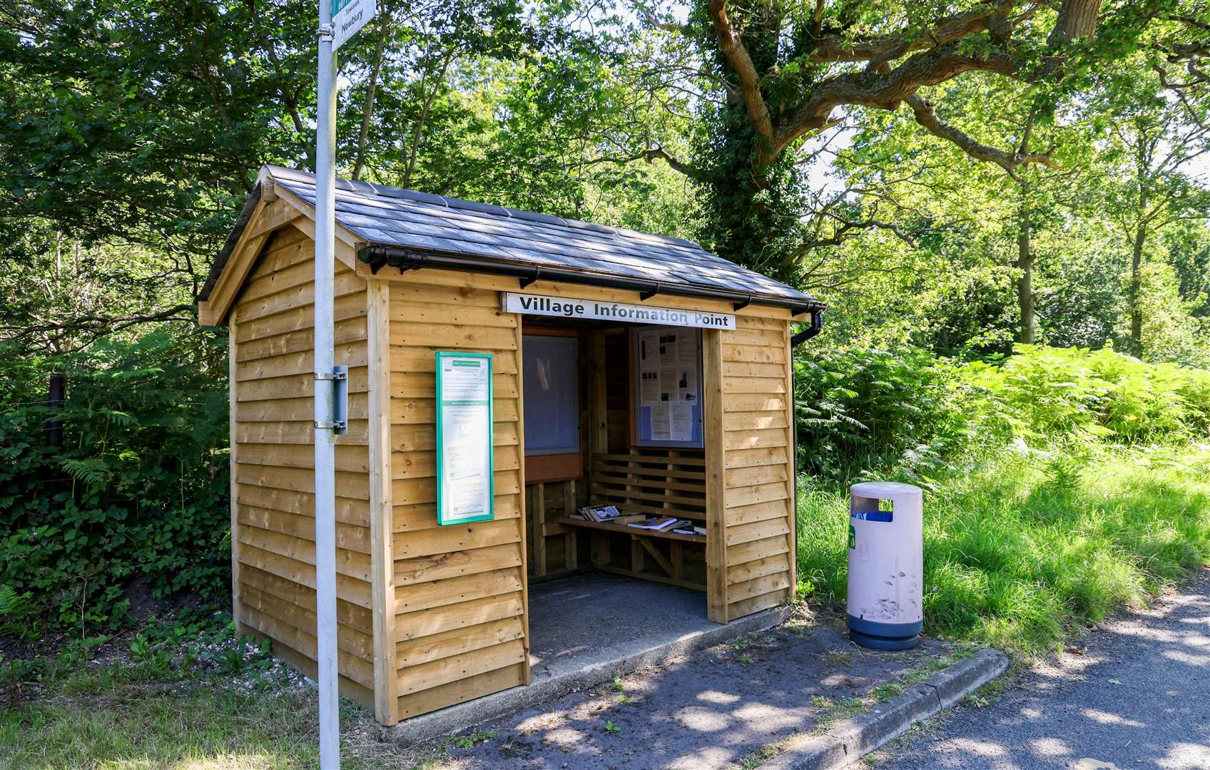 Village information point in Hamstead Marshall