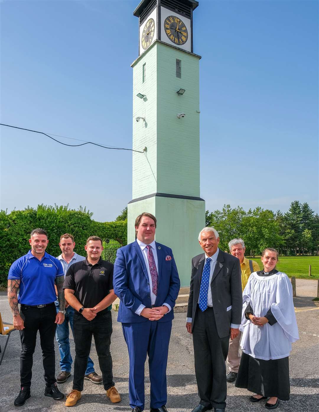 Thatcham Memorial Clock Tower ceremony