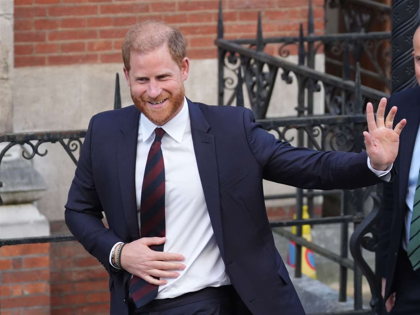 The Duke of Sussex leaves the Royal Courts of Justice last week (Jonathan Brady/PA)