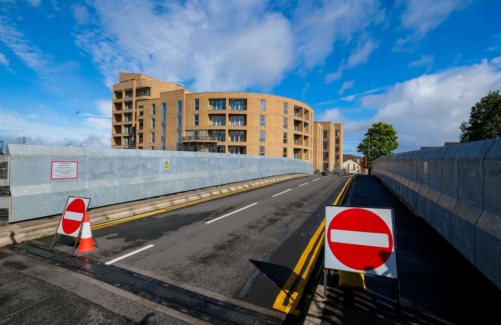 Boundary road bridge during earlier roadworks (file picture)