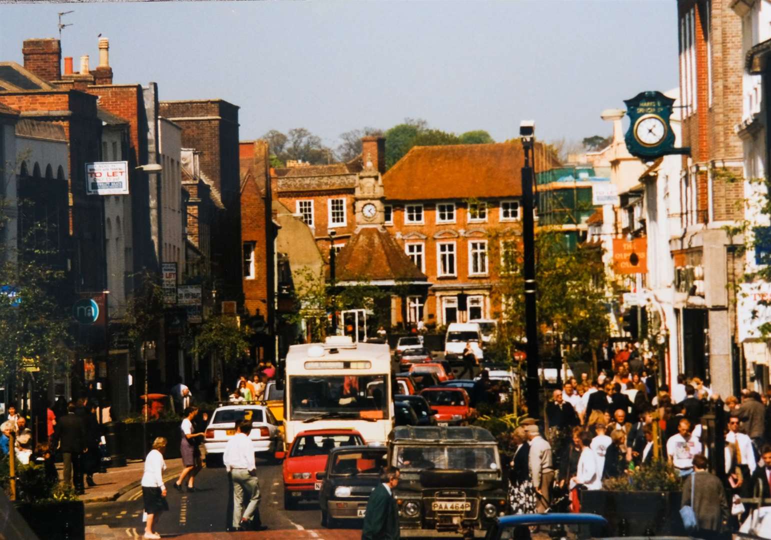 Northbrook Street in 1997 when traffic was allowed to flow freely