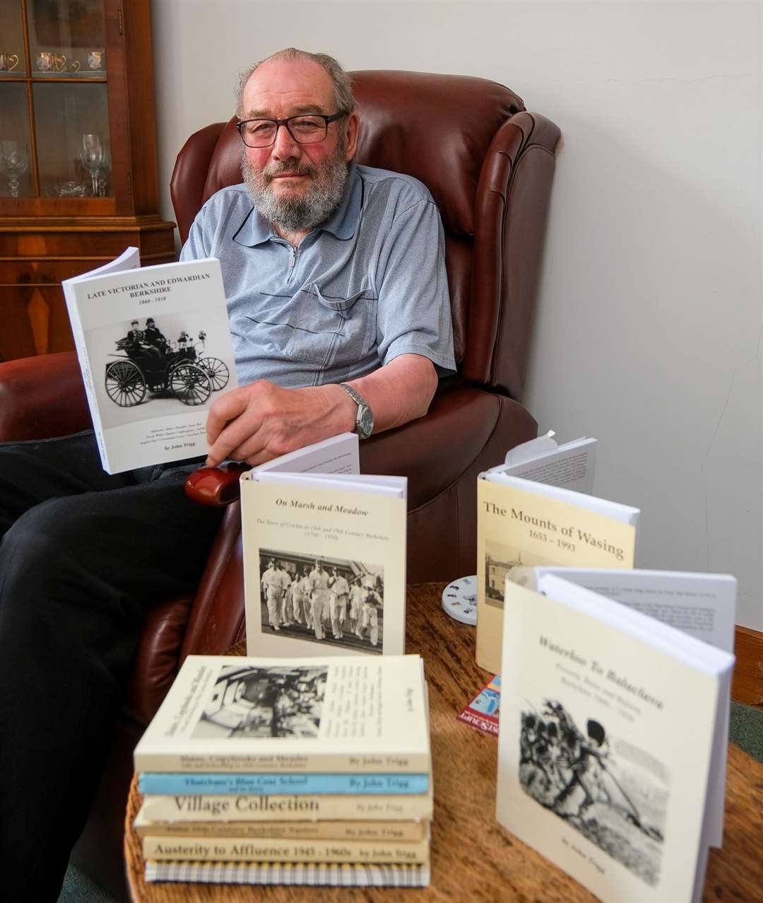 John Trigg with his new book