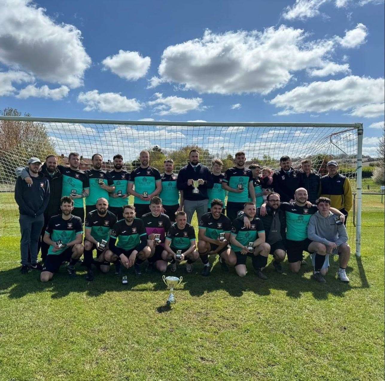 Newbury Sunday League's Diamond FC with the 2023/24 Vic French Cup