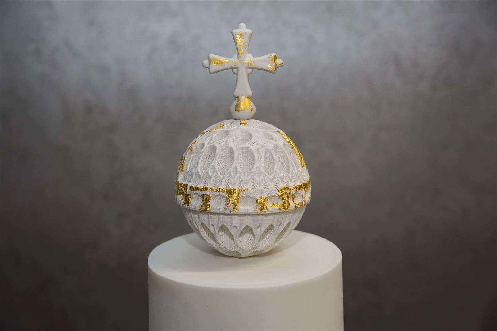 Elizabeth Wood helped to create this Coronation Cake, which was presented to Windsor Castle
