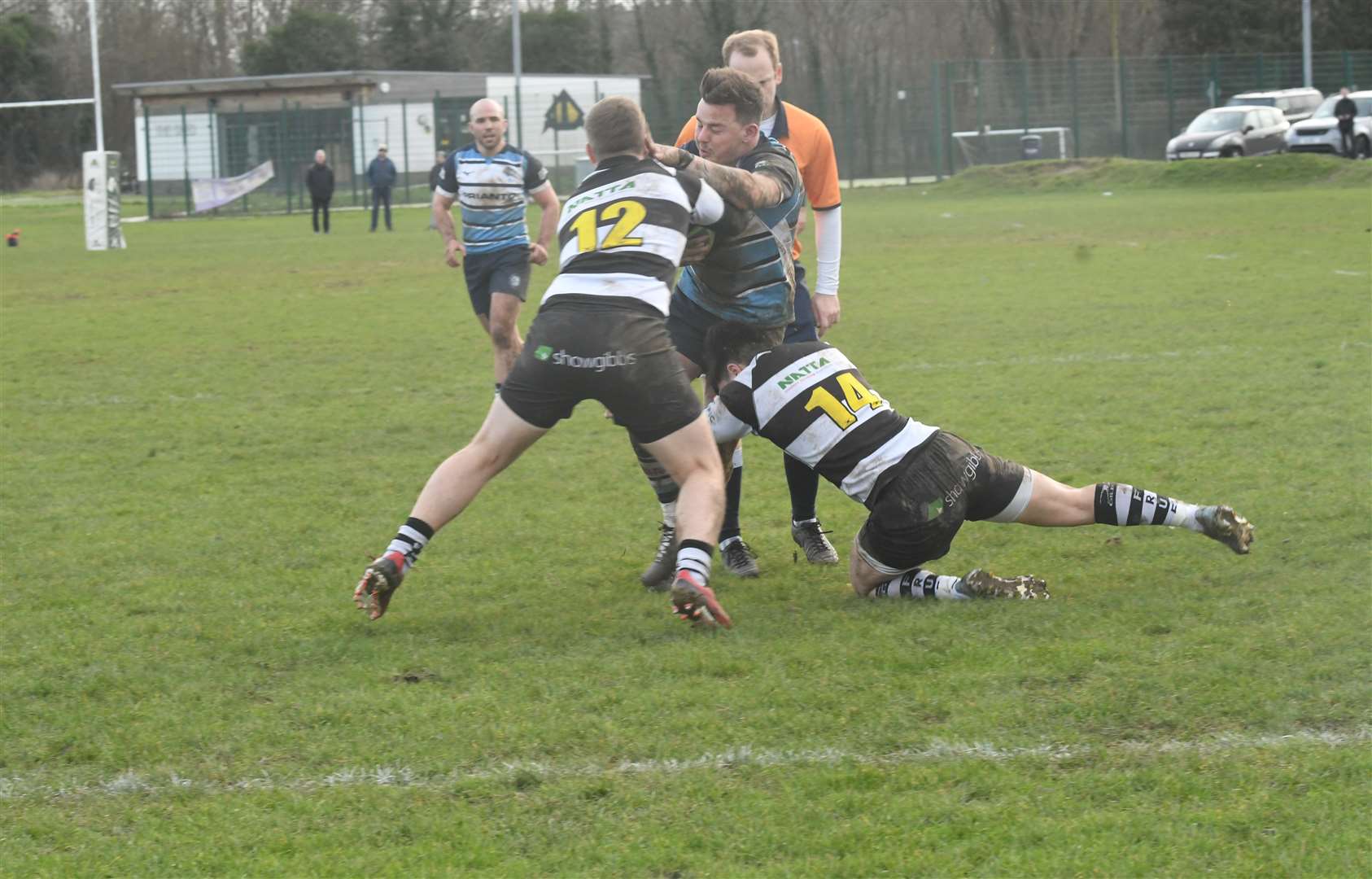 Newbury Blues' Dylan Stewart scores - Photo: Peter Branch