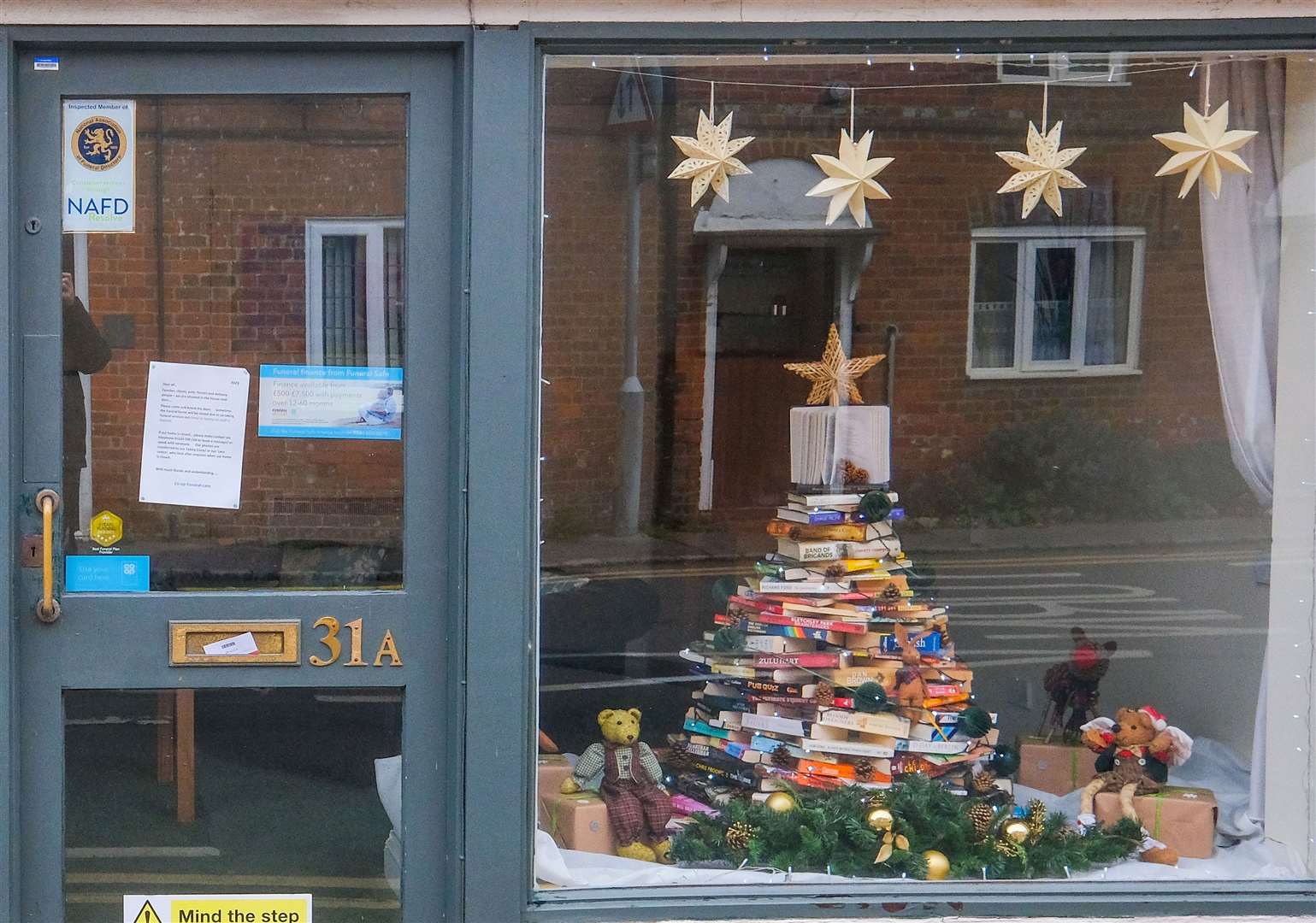 Co Op Funeralcare's Christmas window