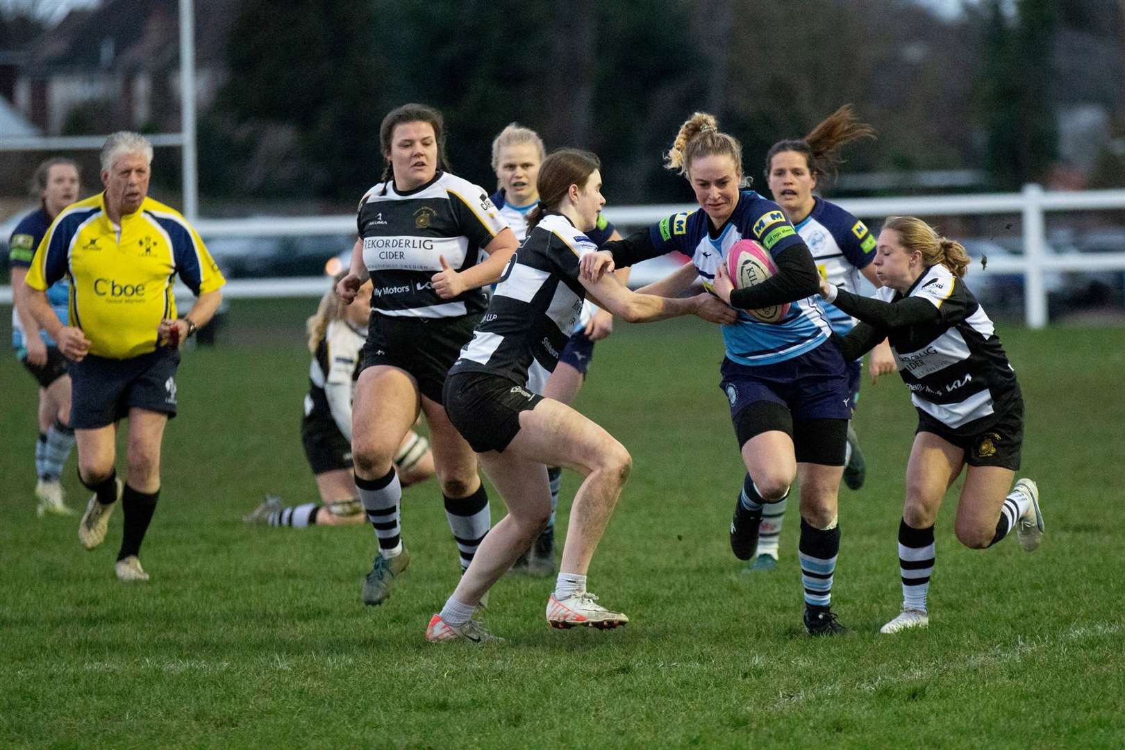 Zoe Gittens charges through the Sutton line