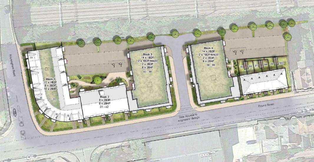 The proposed site layout, credit: Archel Homes