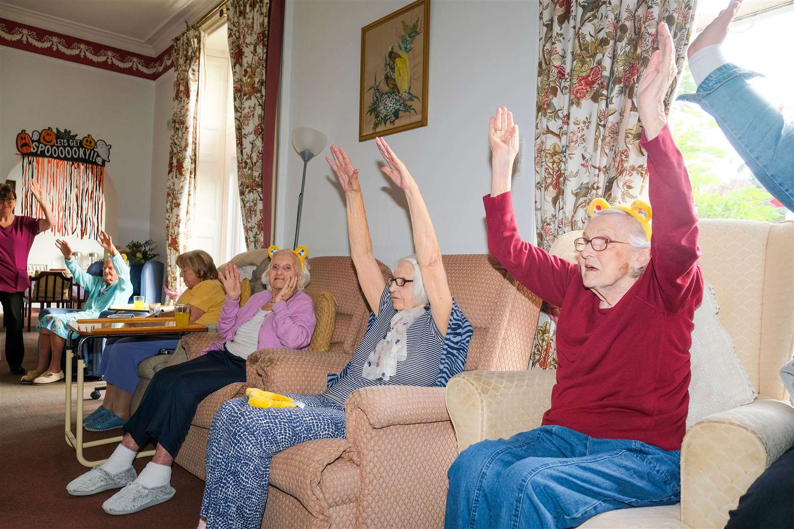 Joe Wicks 1,000 burpee challenge at Enbridge House Care Home in Woolton Hill