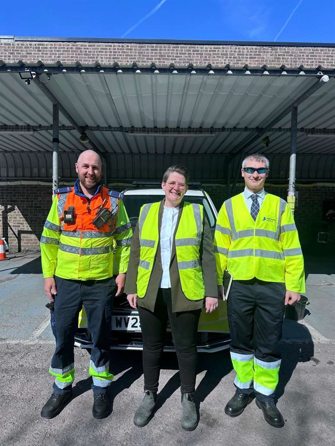 MP Olivia Bailey on the A34 safety visit