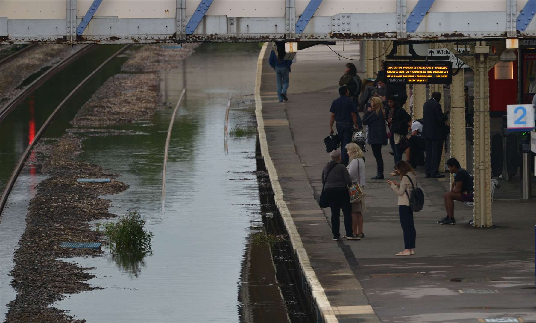 Newbury Railway Station morning after the night before 2016