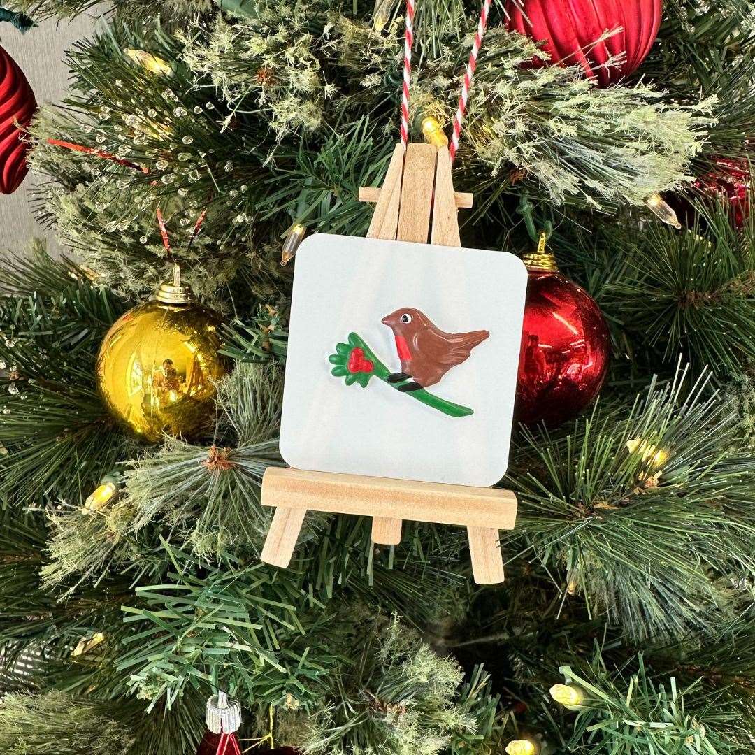 A gift handmade by Living Paintings volunteers for their supporters this Christmas