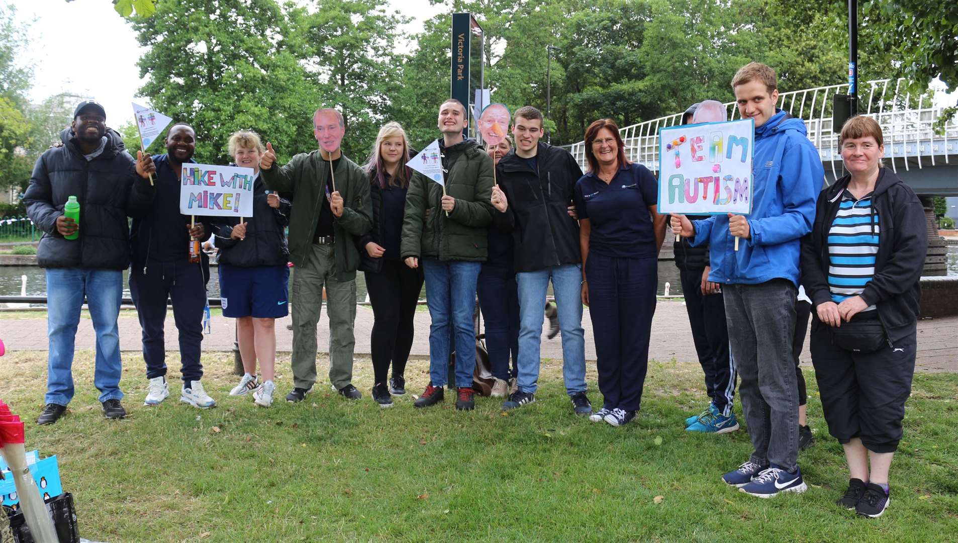 Mr Robinson’s welcoming committee at Victoria Park, Newbury