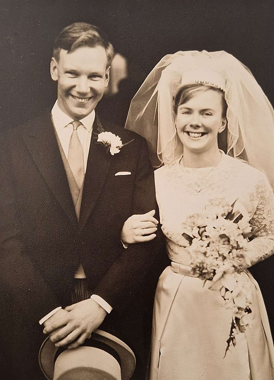 Rob and Sue Hamilton on their wedding day on March 14, 1964