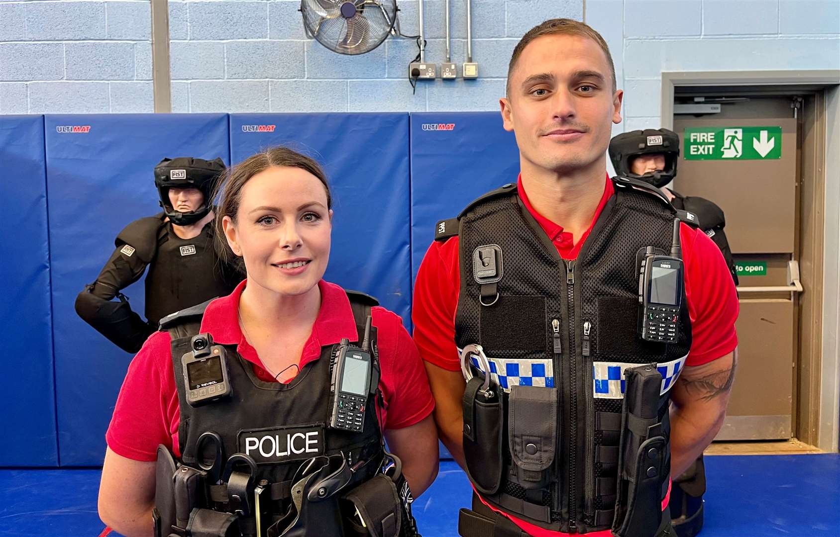 PC Nikki Pearce and full-time trainer Sam Cook