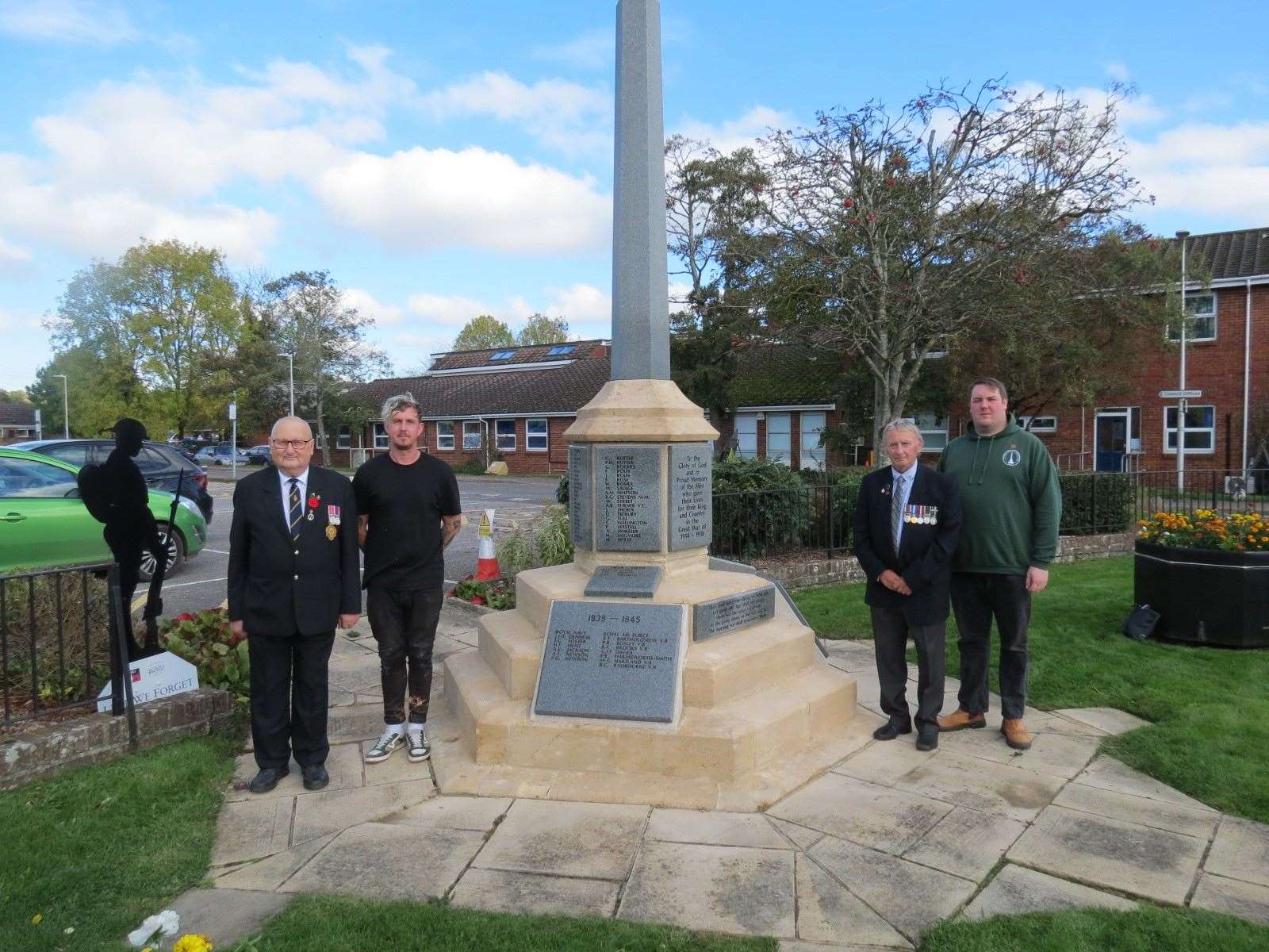 Ian Borland, Simon Gibbins, Memorial Foundation Vice Chairman Nick Cornish and Memorial Foundation Chairman Nathan Gregory