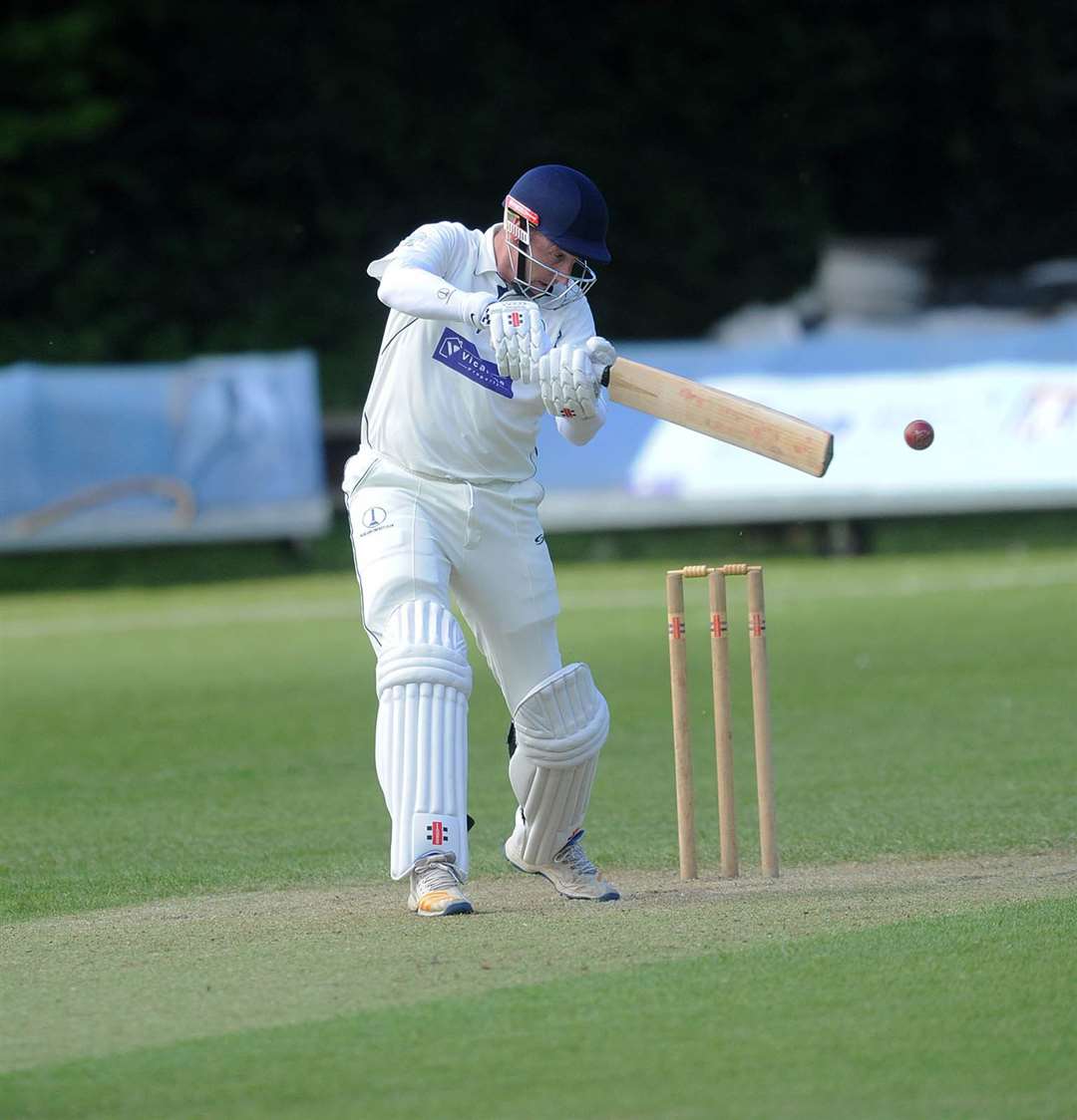 Falkland's Jim Ettridge plays and misses