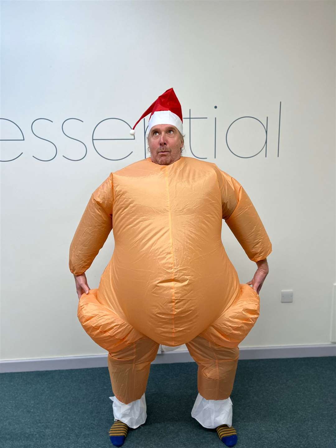 Mike Harrison will spend Tuesday dressed as a turkey