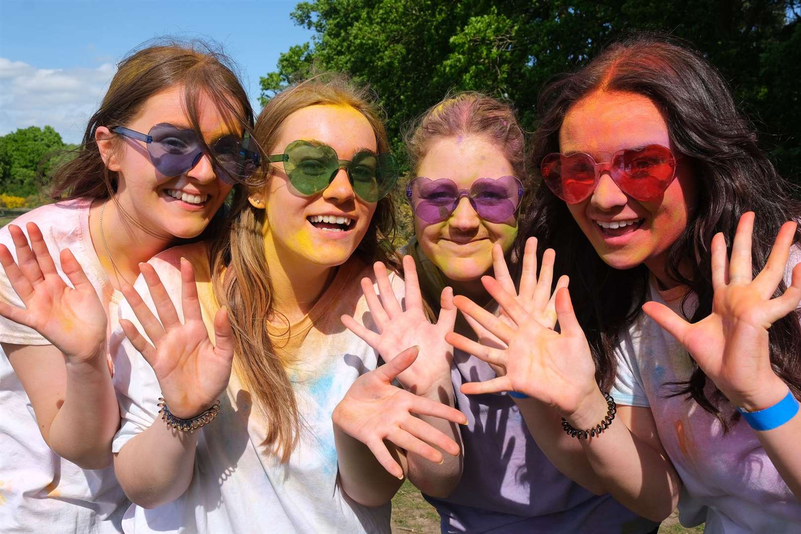 The Hurst School pupils take on colour run (56690468)