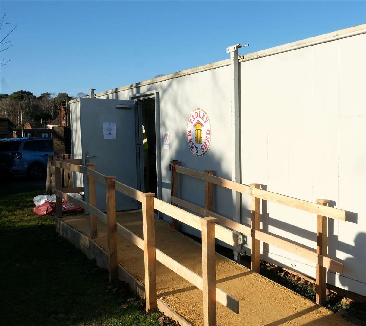 The workshop is located on the grounds of St Mary’s Church, Tadley