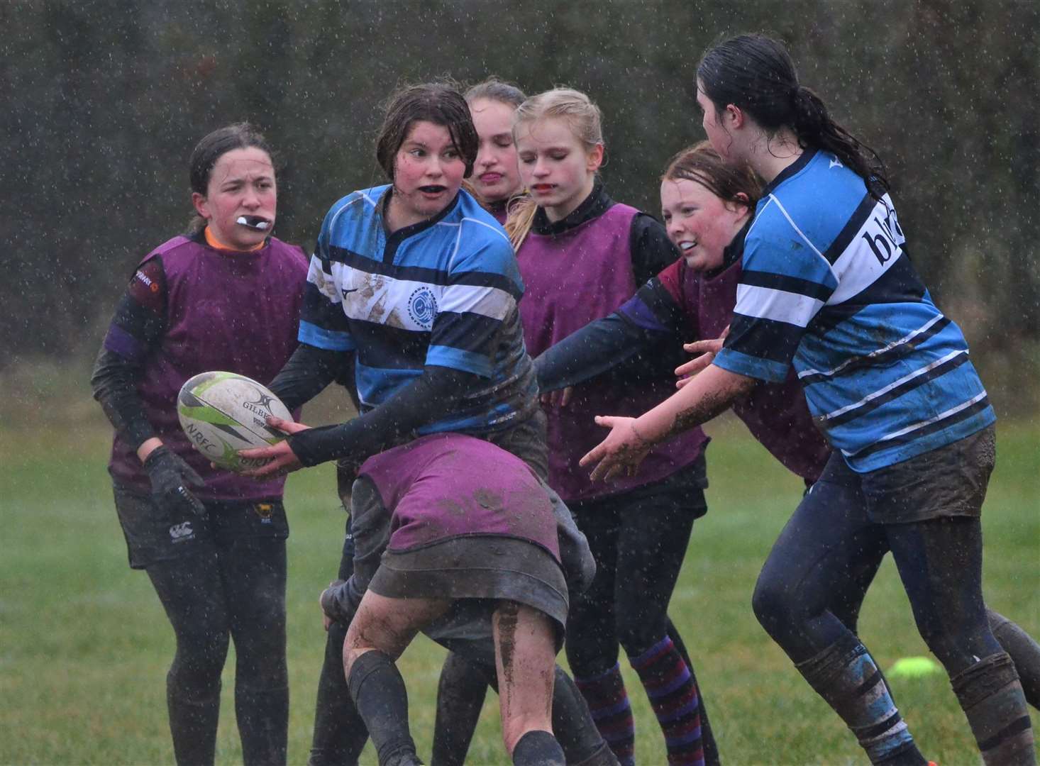 Under 13 girls rugby teams from across Berkshire and Hampshire took part in a Pitch Up and Play event in Newbury