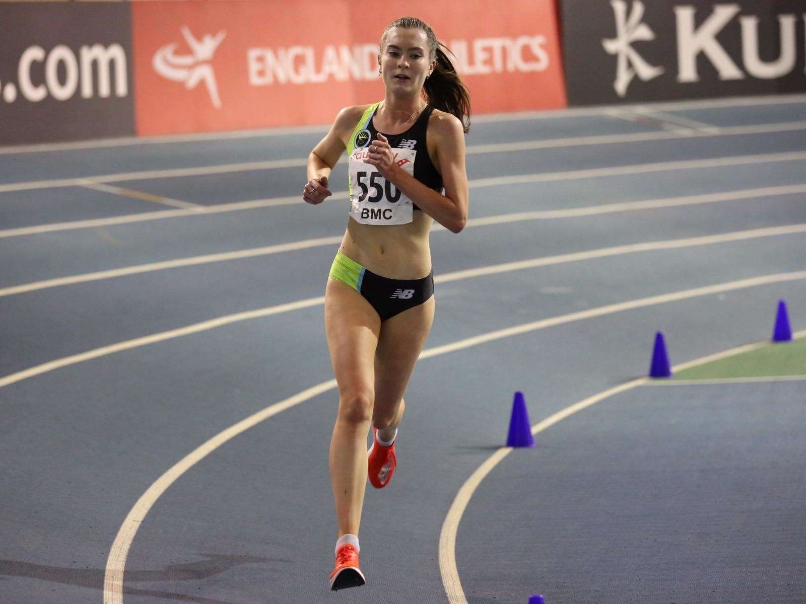 Izzy Fry during her run in Sheffield Credit: Peter Brown