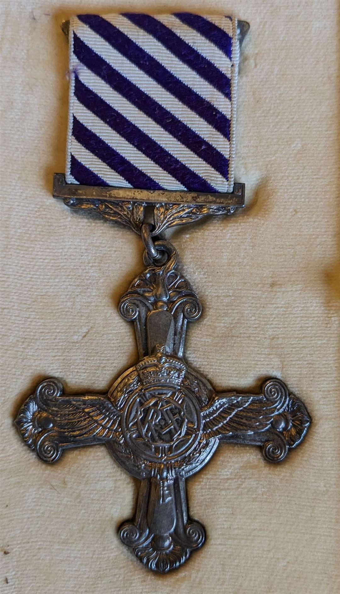 Distinguished Flying Cross (DFC) awarded posthumously to Mr Carter. Credit: Emma Carter