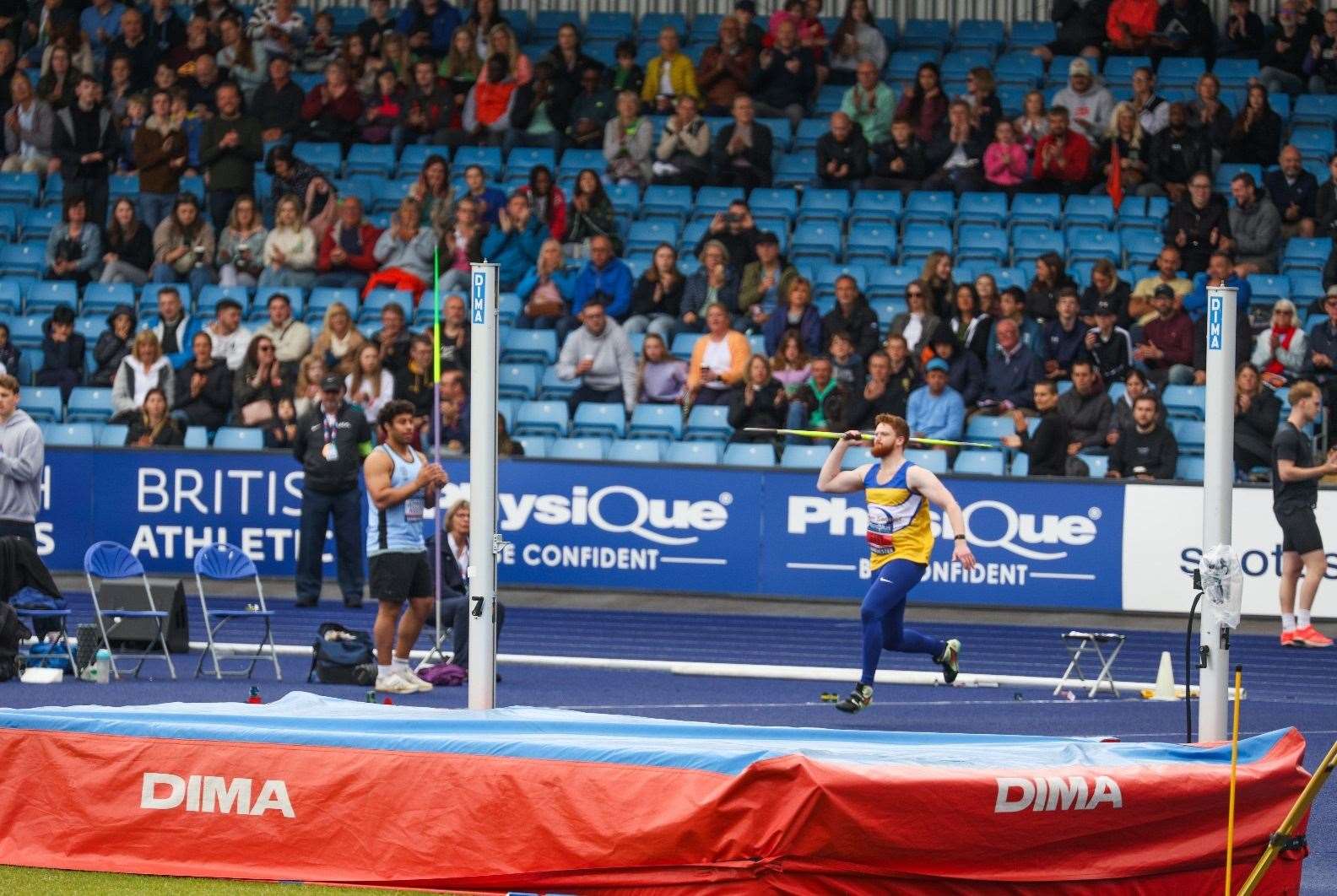 Javelin Thrower Ben East at the 2024 British Athletics Championships in Manchester